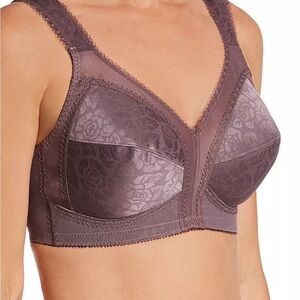 Playtex 18 Hour Wirefree Confort Stap Support Lavender Bra Size 42 C